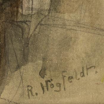 ROBERT HÖGFELDT, watercolour, signed.