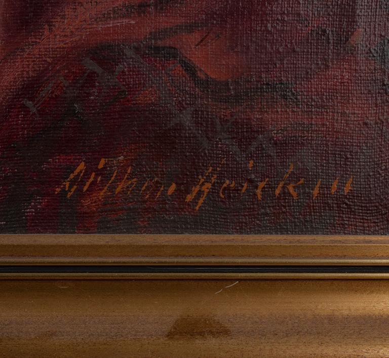 ARTHUR HEICKELL, olja på duk, signerad.