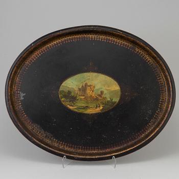 An empire sheet metal tray by Griffith & Browett, Birmingham.