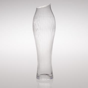 A 'Foal leg' glass vase, signed Tapio Wirkkala, Iittala.