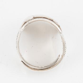 Ring, David Andersen, sterling silver, Norway.