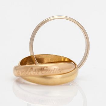 Cartier, an 18K 'Trinity' ring in three colours.