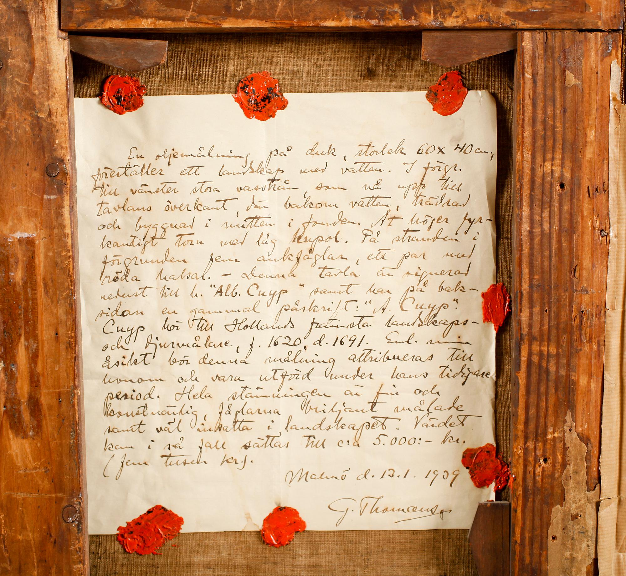 AELBERT CUYP, hans art, olja på duk, 1600-/1700-tal.