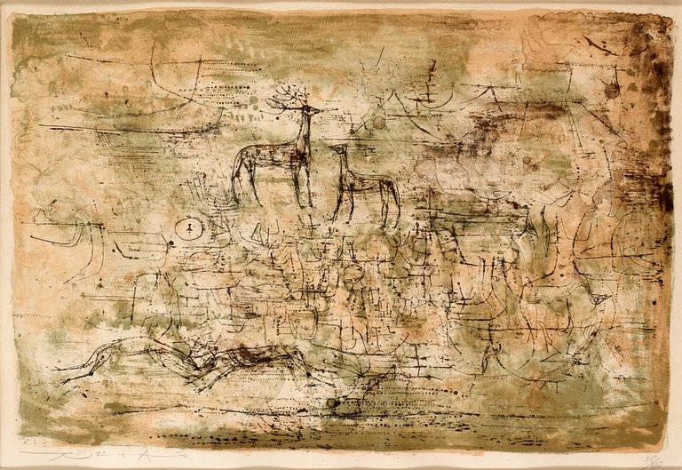 Zao Wou-ki, "Les cerfs".