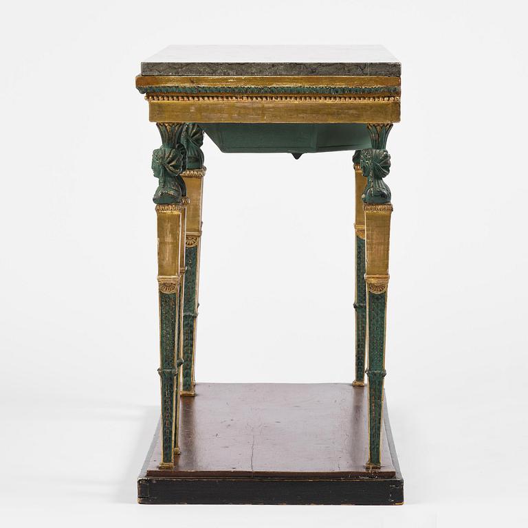 Konsolbord, Stockholmsarbete, omkring år 1800, Sengustavianskt.