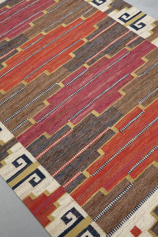 Märta Måås-Fjetterström, a carpet, "Bruna heden", flat weave, ca 204,5-205,5 x 130,5-132,5 cm, signed AB MMF.