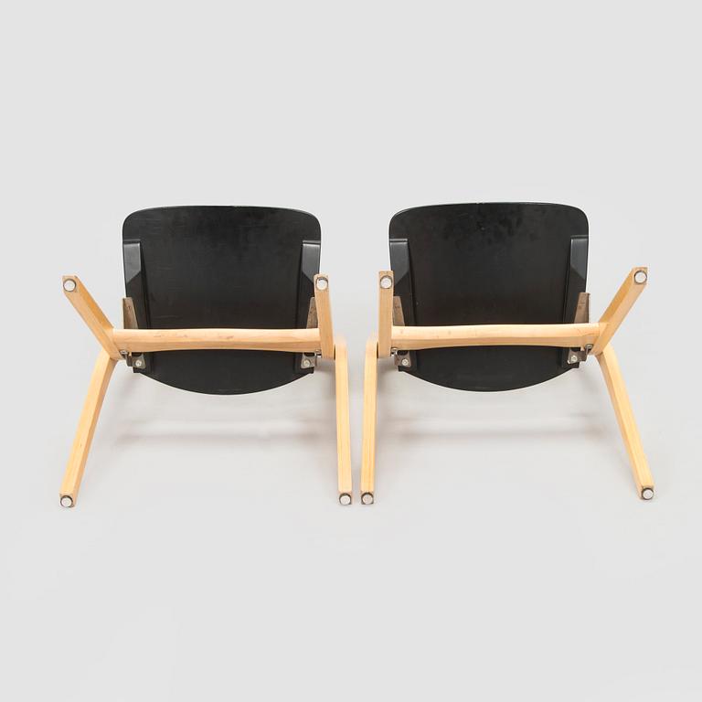 Carl-Johan Boman, a pairof  folding chairs, a pair "Boman", Wilh. Schauman furniture factory, Jyväskylä 1960s.
