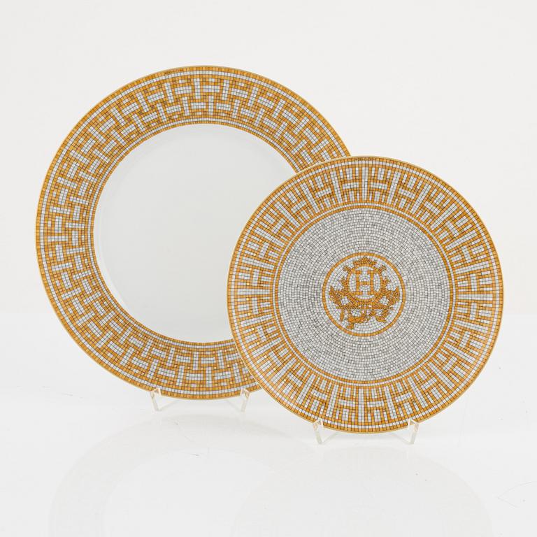 Hermès, servis, 8 delar, porslin, "Mosaique au 24", Frankrike.