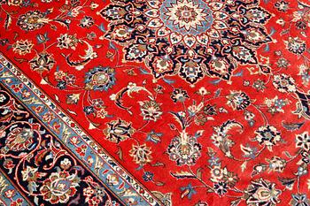 A Kashan carpet, c 297 x 194 cm.