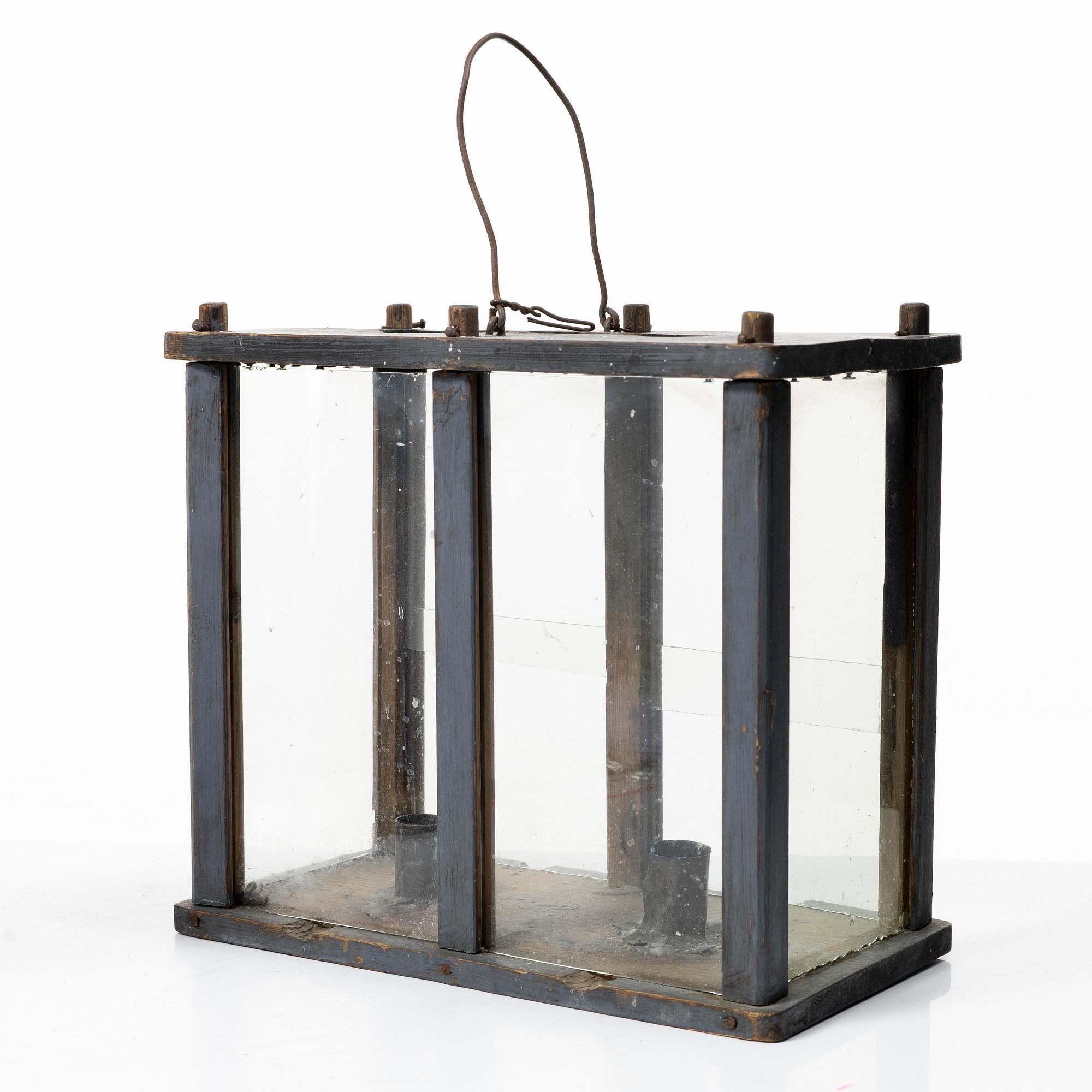 Lantern for two candles, folk art, 19th century.
