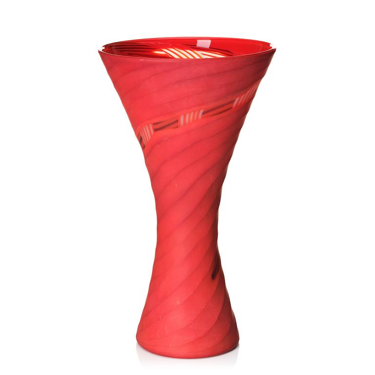 Rodolfo Dordoni, a 'Manto' glass vase, Venini, Murano, Italy, 2001.