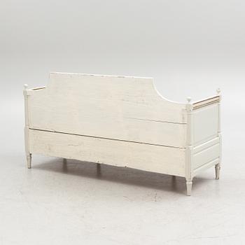 A painted 19th century Gustavian style sofa.