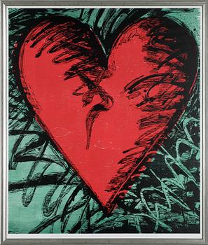 Jim Dine · JIM DINE, efter, utställningsaffisch, signerad och daterad i trycket, utgiven av MoMa, New York, 1999. Pace Editions.