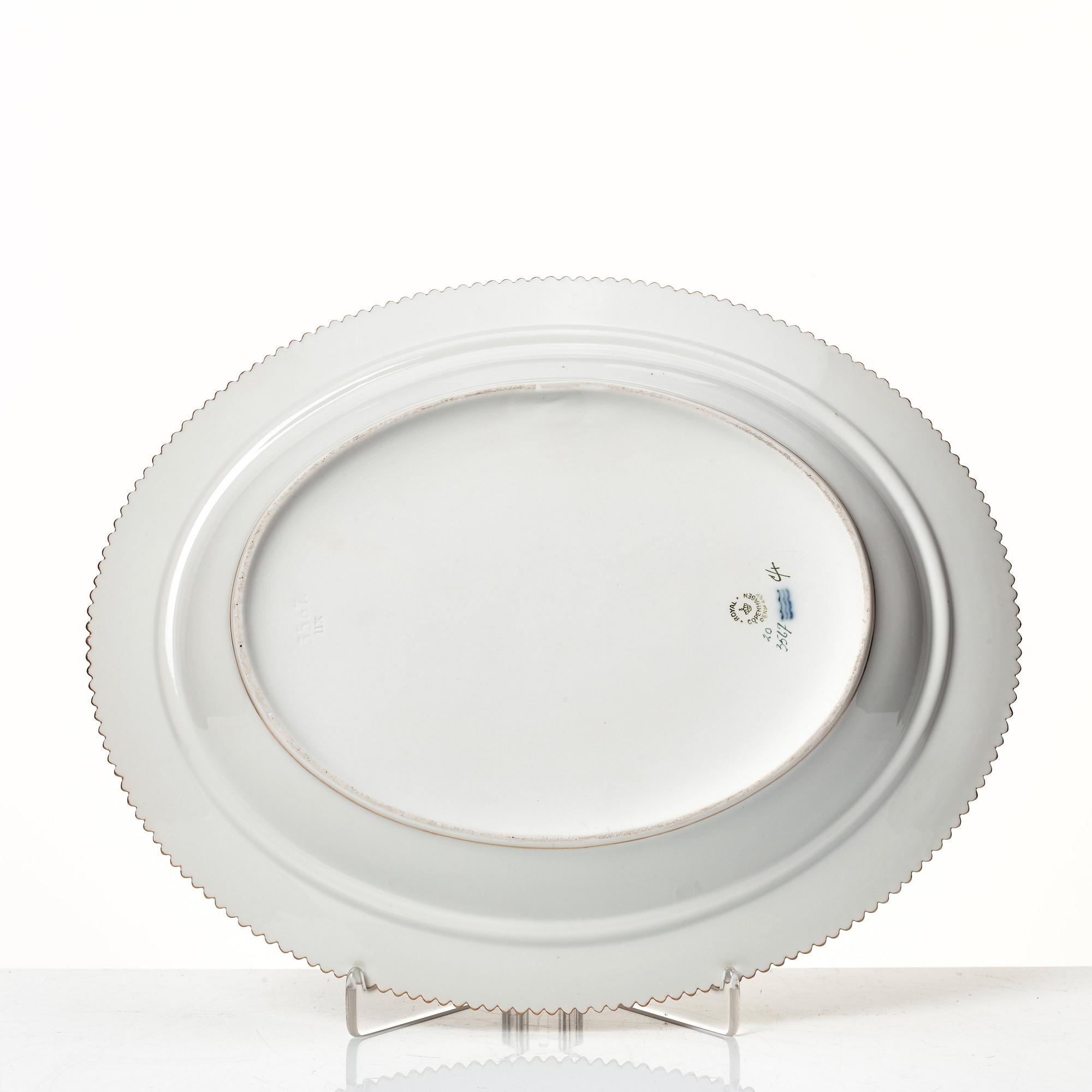A Royal Copenhagen 'Flora Danica' vegetable tureen with cover, Denmark, 20th Century.