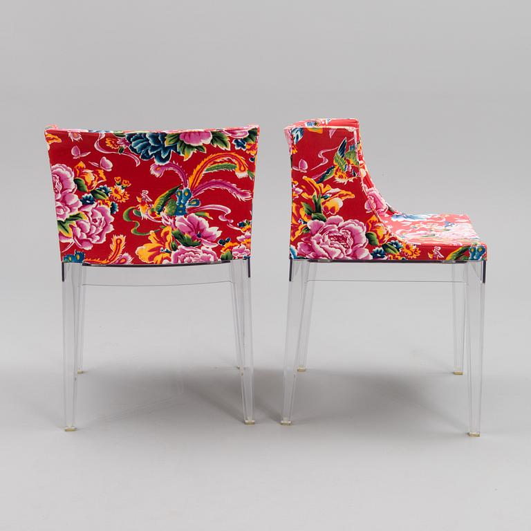 A set of six Kartell "Mademoiselle" chairs from the second half of the 20th century.