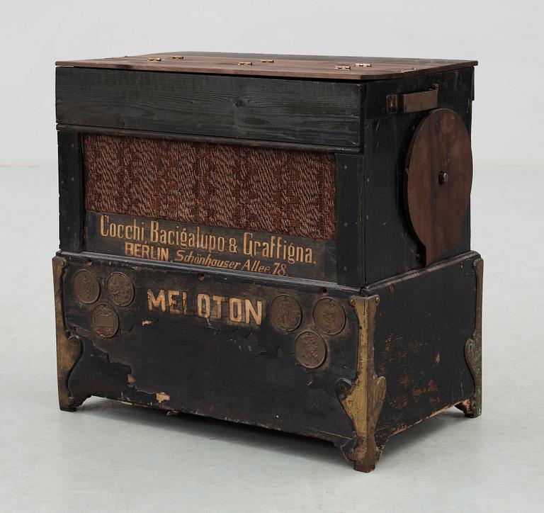 POSITIV. "Meloton", Cocchi Bacigalupo & Graffigna, Berlin. Tyskland, ca 1900.