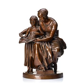 650. Eugène Delaplanche, 'L'éducation maternelle' (Maternal education).