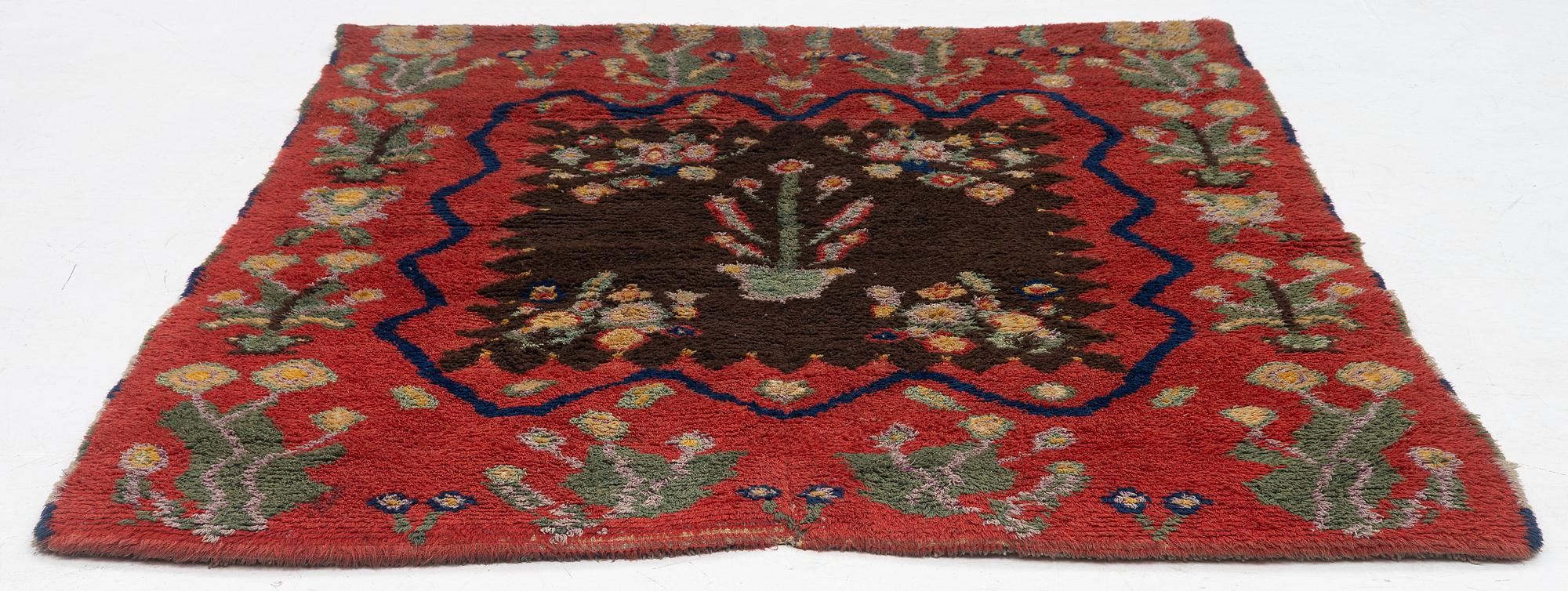 Rug, probably Åland, 190 x 155 cm.