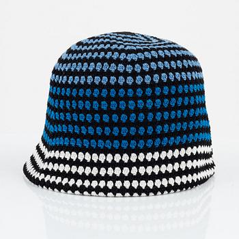 Prada, knitted cotton hat, size S.