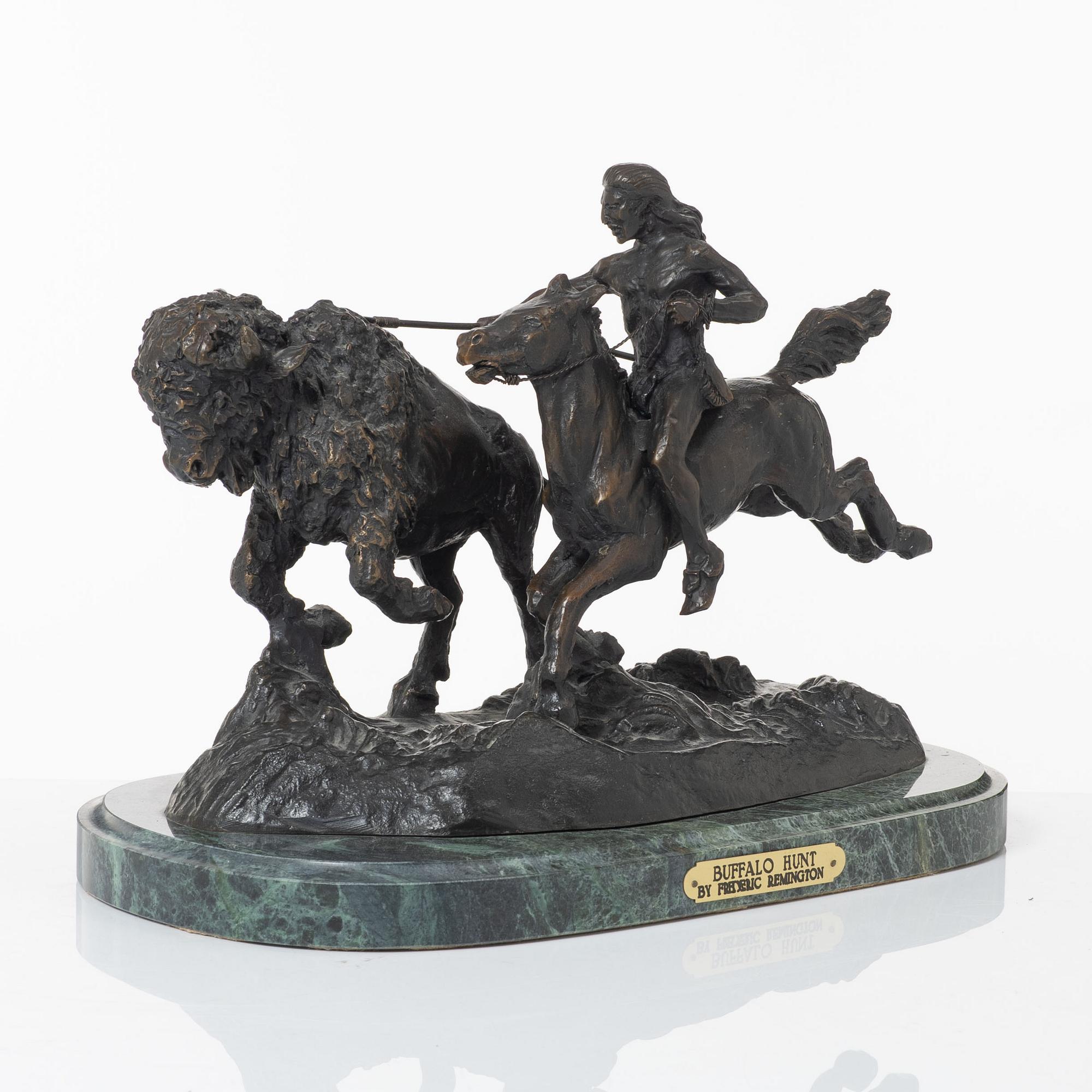 Frederic Sackrider Remington, efter. "Buffalo Hunt".
