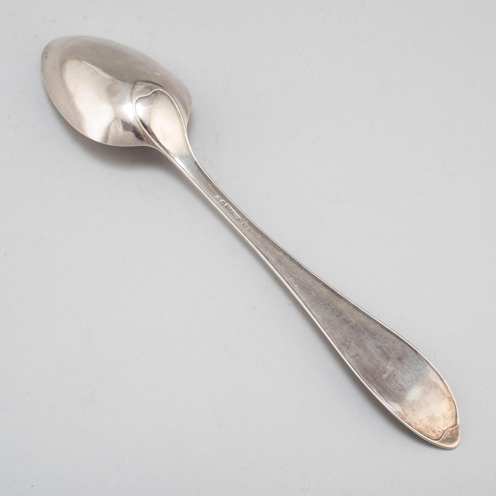 Andreas Rönnov, ragusked, silver, Helsingborg 1819.