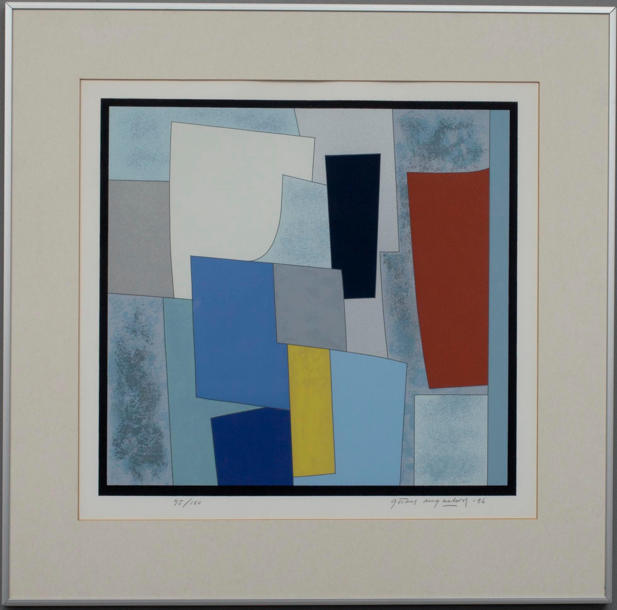 GÖRAN AUGUSTSON, serigrafi, signerad och daterad -86, numrerad 95/100.