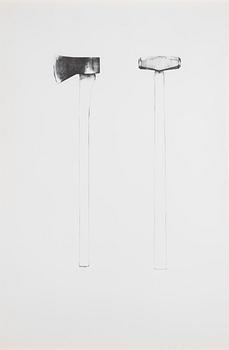 Jim Dine, "Sledgehammer and Axe".