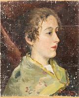 Brita Lagerström-Hald, Woman in profile.