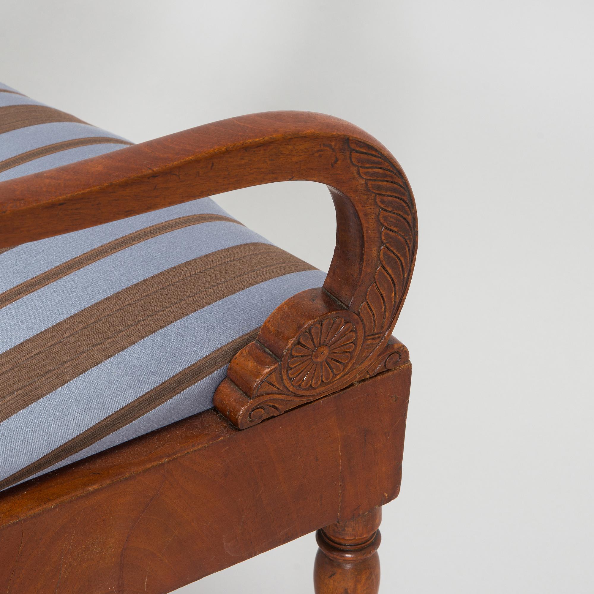 A set of three Biedermeier armchairs, probably St. Petersburg  1820s.