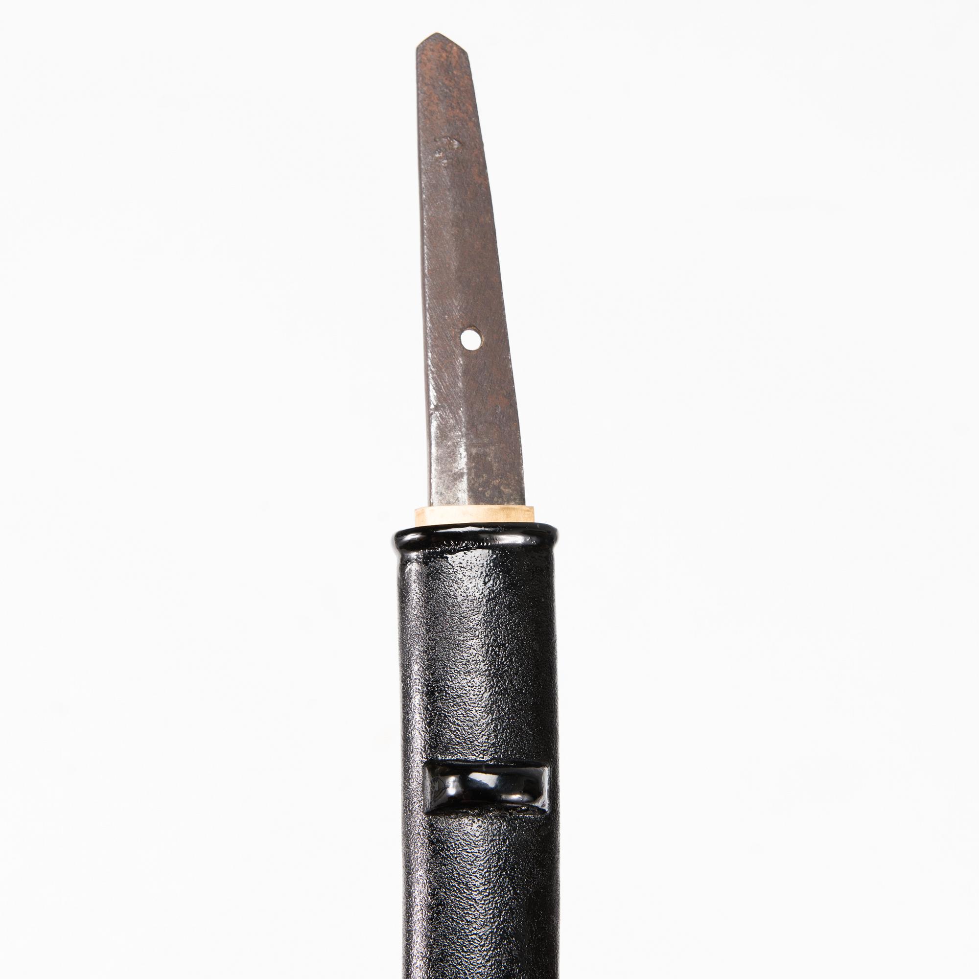 A Japanese Wakizashi blade, possibly Edo period.