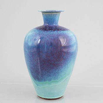 Berndt Friberg, a stoneware vase, Gustavsbergs studio 1969.