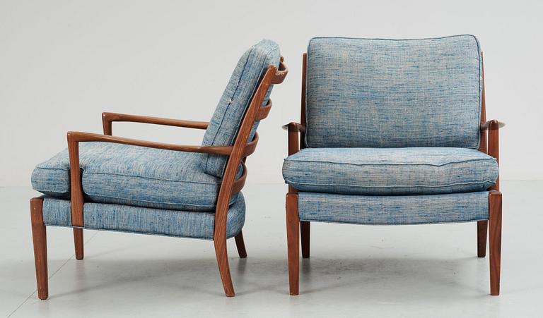 FÅTÖLJER, ett par, Norell 1900-talets andra hälft.