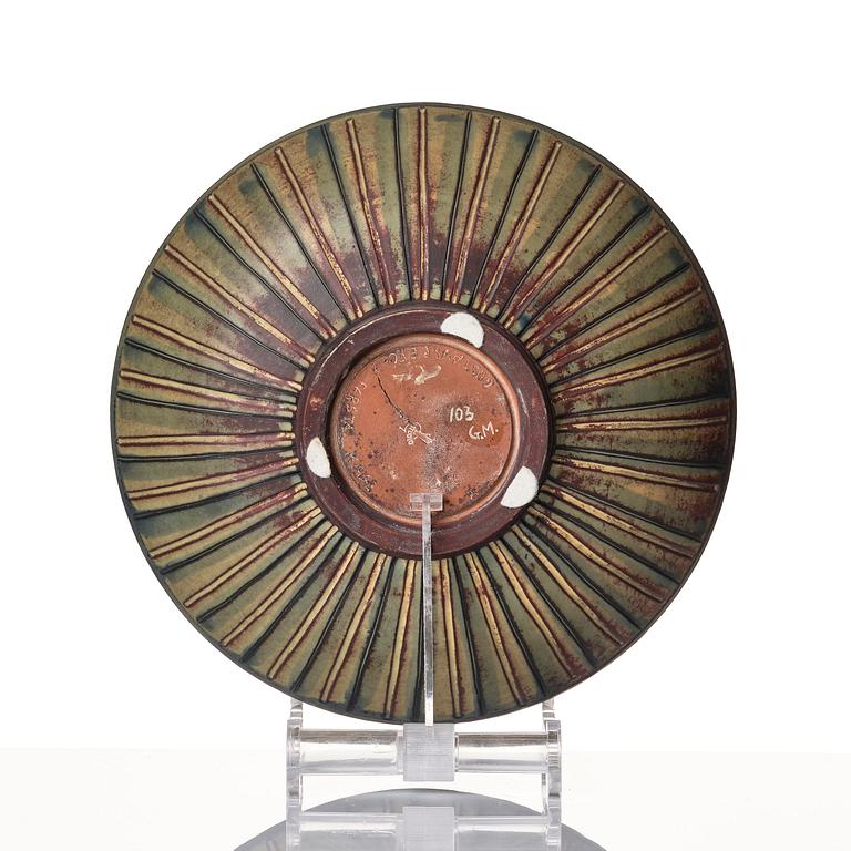 Wilhelm Kåge, a Farsta stoneware bowl, Gustavsberg Studio 1946.