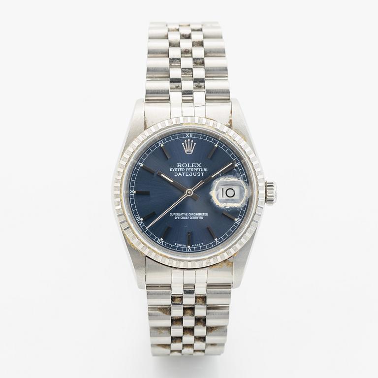 Rolex, Oyster Perpetual, Datejust, armbandsur, 36 mm.