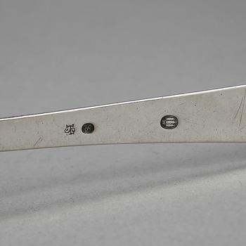 BESTICKSET, Art Déco, 3 delar, silver, Köpenhamn 1932. Tot vikt ca 138 gram (inkl rostfritt knivblad).