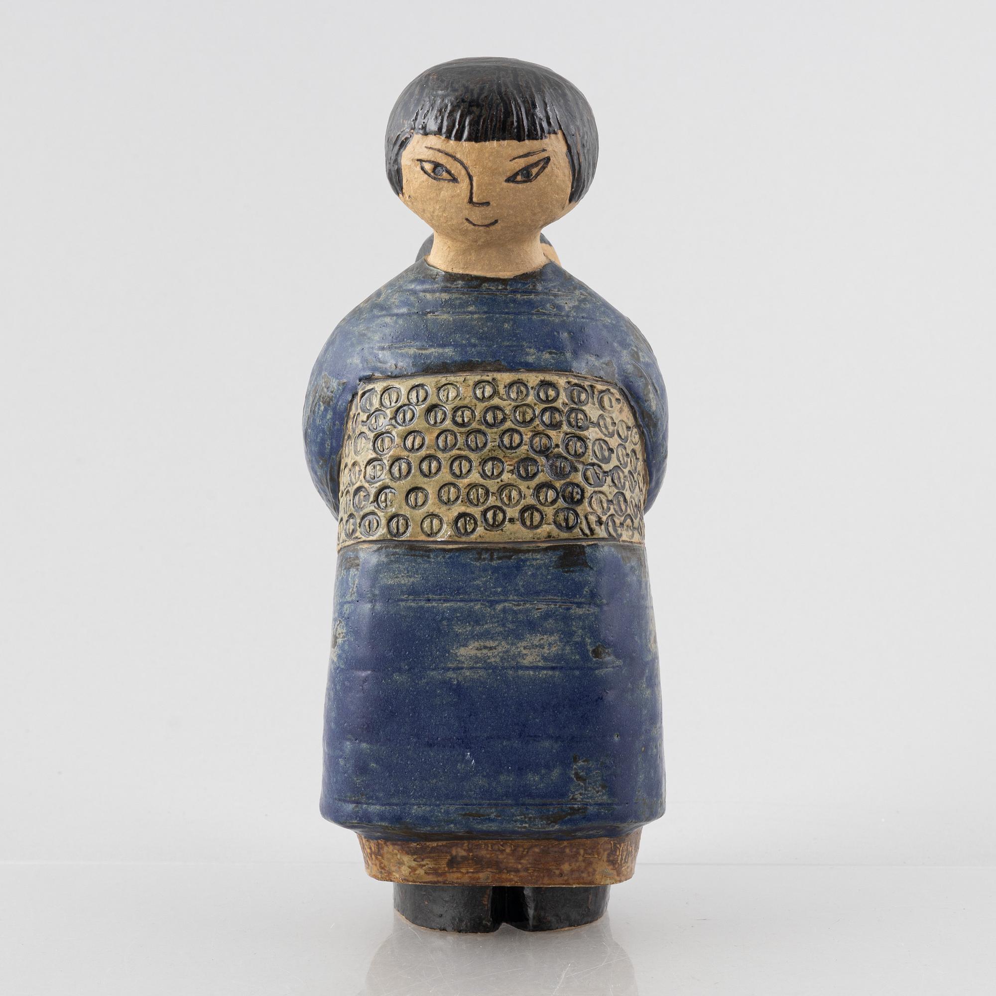 Lisa Larson, skulptur, stengods, "Japanska", Gustavsbergs studio.