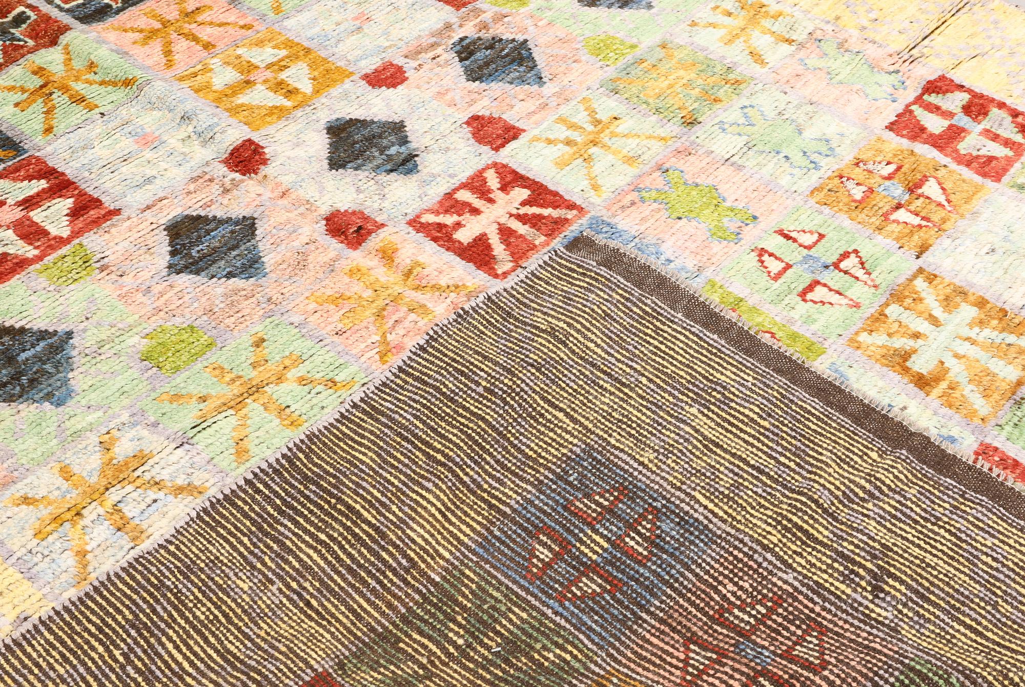 A rug, Morocco design, approx. 296 x 208 cm.