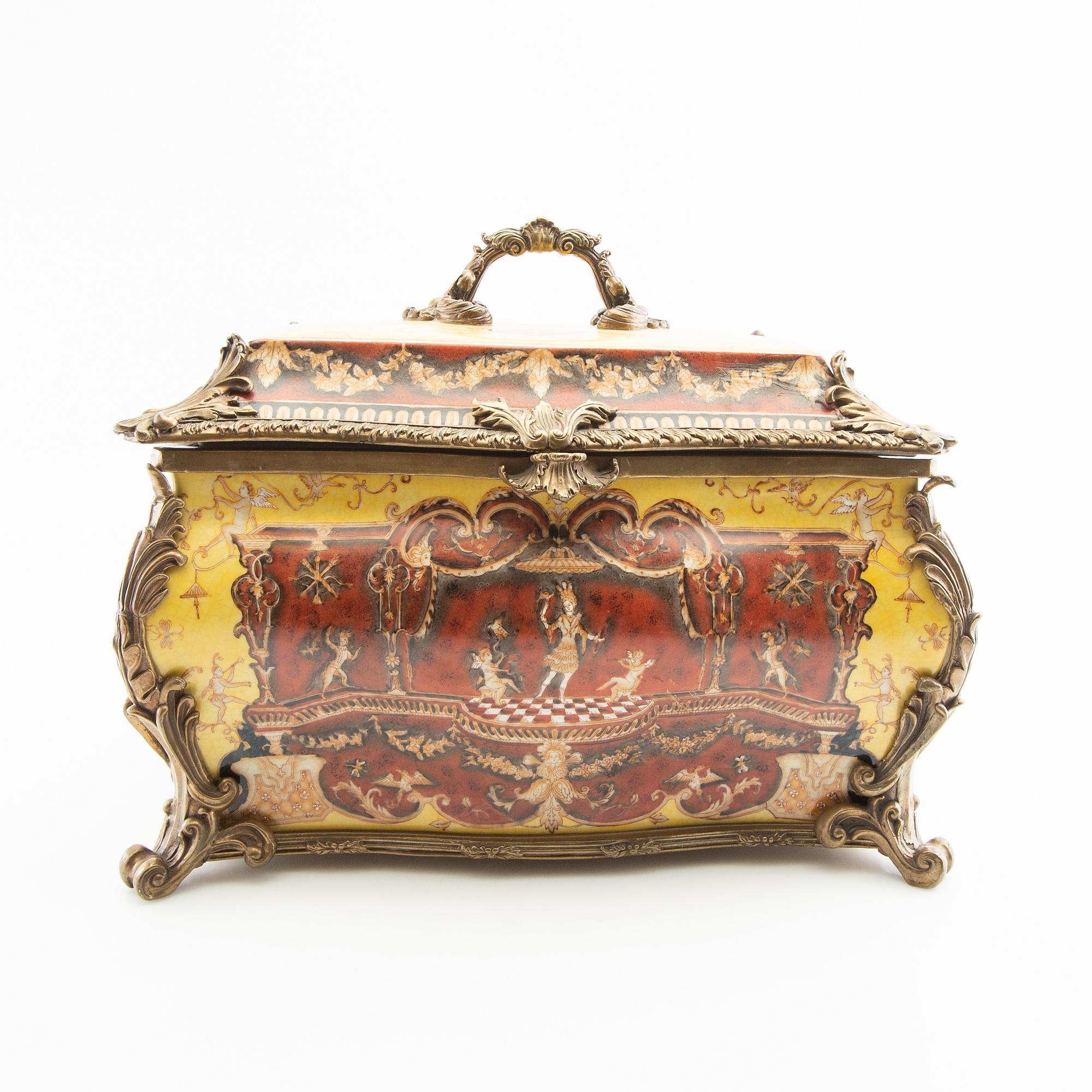 Teapot with lid China 20th century porcelain.