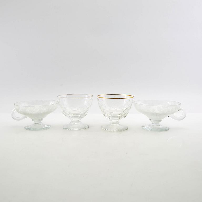 Coupeglas 7+6 st 1900-talets mitt.