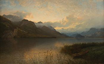 HANS FREDRIK GUDE, FJORD LANDSCAPE.