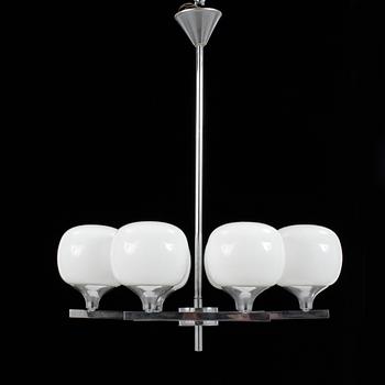 TAKLAMPA, art deco-stil, 1960/70-tal. Höjd 61 cm.