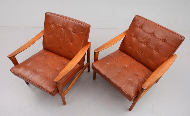 FÅTÖLJER, 1 par, Bröderna Andersson, 1900-talets andra hälft.