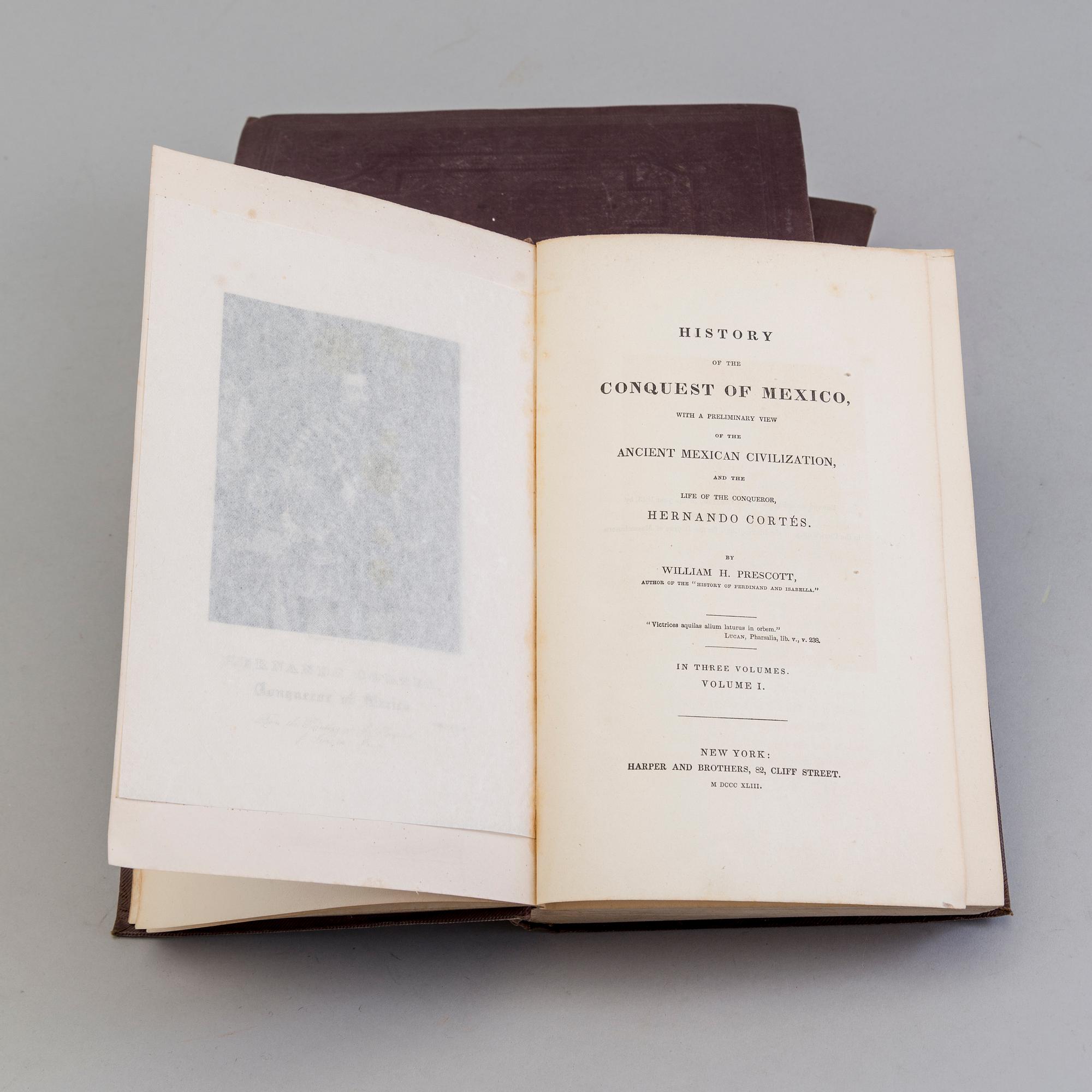 BÖCKER, William H. Prescott, Mexikos historia, 1843.