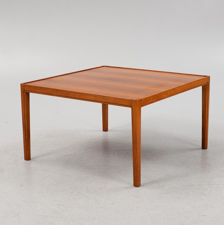 A walnut veneered coffee table, Nordiska Kompaniet, 1958.