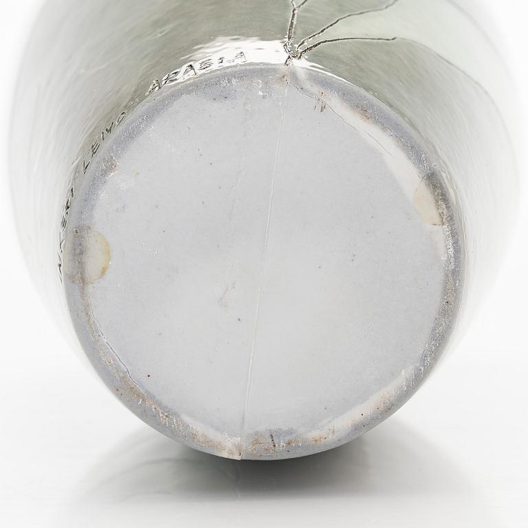 Inkeri Leivo, urna med lock, keramik, signerad Inkeri Leivo Arabia.