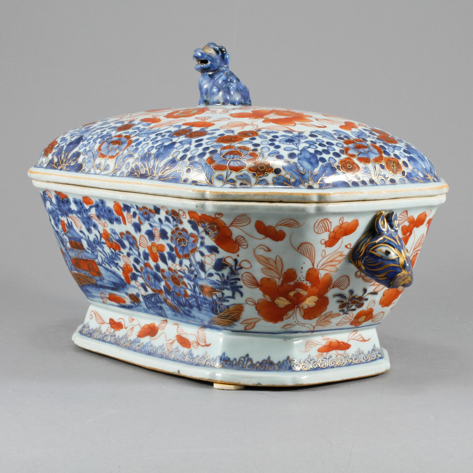 TERRIN, porslin, Kina, 1700-tal.