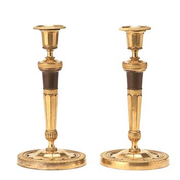 A French Empire early 19th century candlesticks.