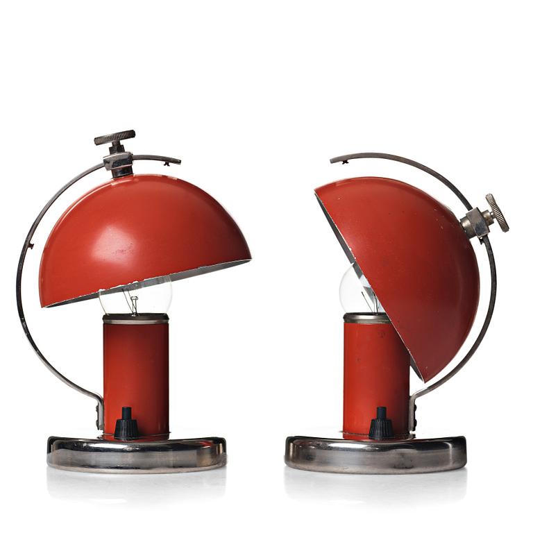 Erik Tidstrand, a pair of table lamps for Nordiska Kompaniet, Sweden 1930's.
