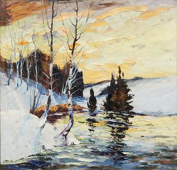 Axel Lind, Winter Landscape.