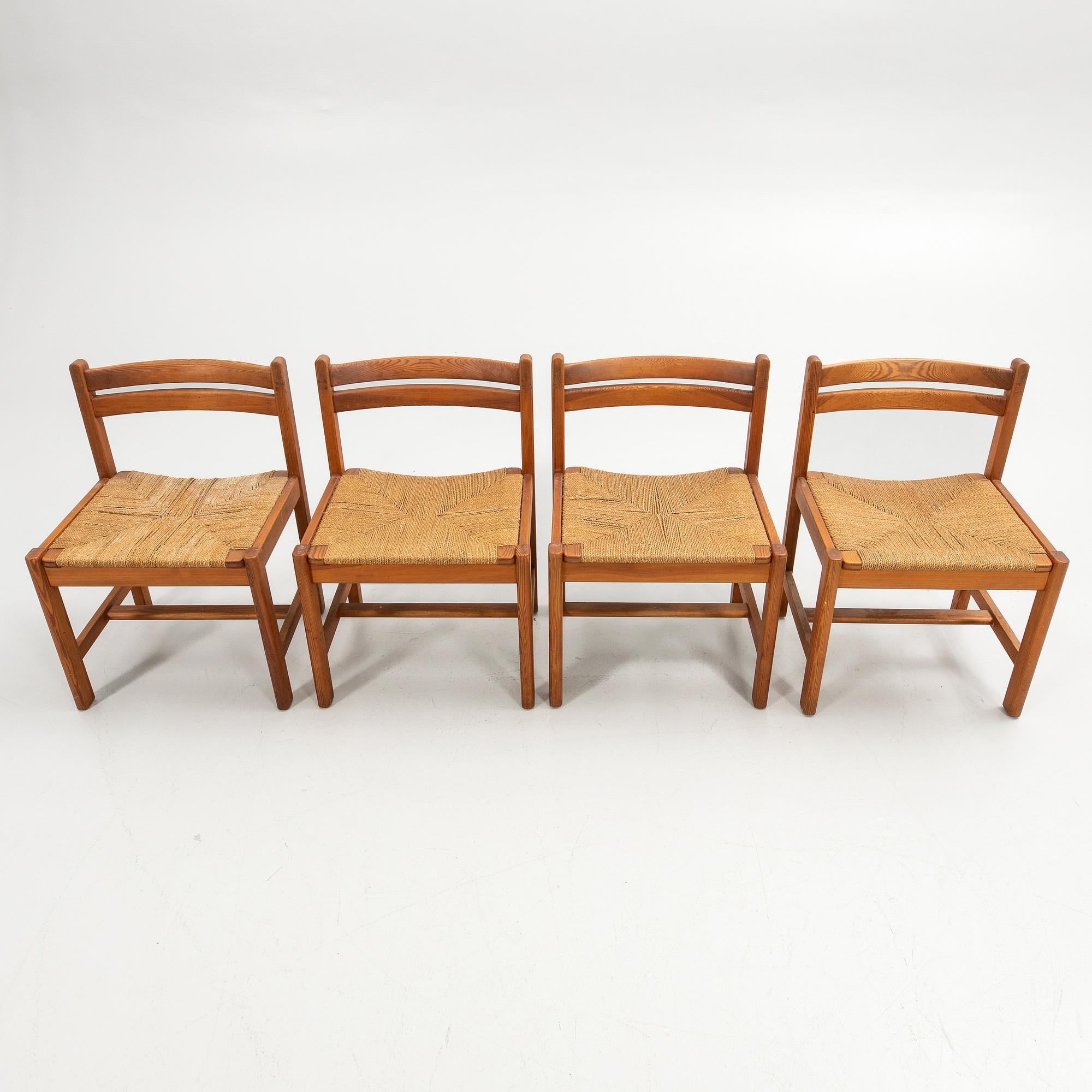 Børge Mogensen, Chairs 4 pcs. "Asserbo", Karl Andersson and Sons, second half of the 20th century.